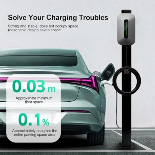 Socle de niveau 2 pour véhicule électrique, support de recharge extérieur stable - 3
