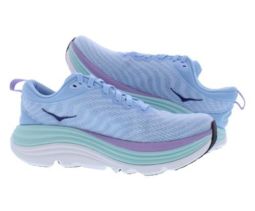 Image of HOKA ONE ONE Gaviota 5 Womens Shoes Size 7, Color: Airy Blue /Sunlit Ocean