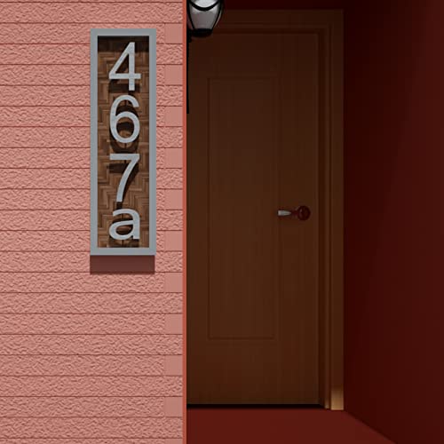 8 Inch Modern House Numbers- Premium Aluminum Floating Home Address Number With Exquisite Drawing Process, Silver, Number 3 #TOP7