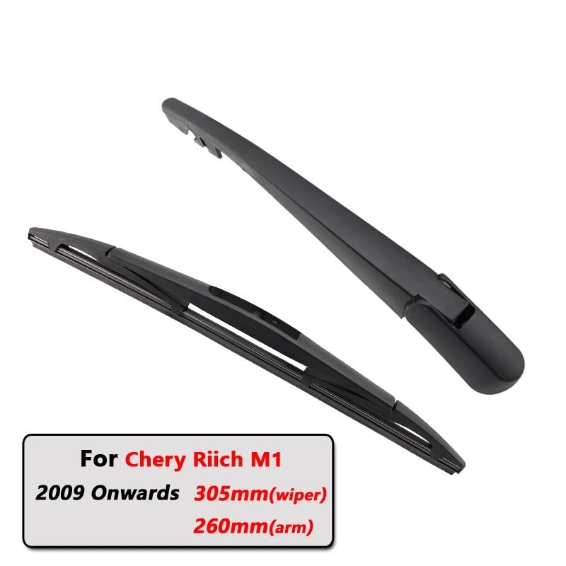 Tylne wycieraczki samochodowe ramię wycieraczki tylnej szyby dla Chery Riich M1 Hatchback (2009-) 305mm Auto akcesoria do ostrzy przedniej szyby(Single rear wiper)