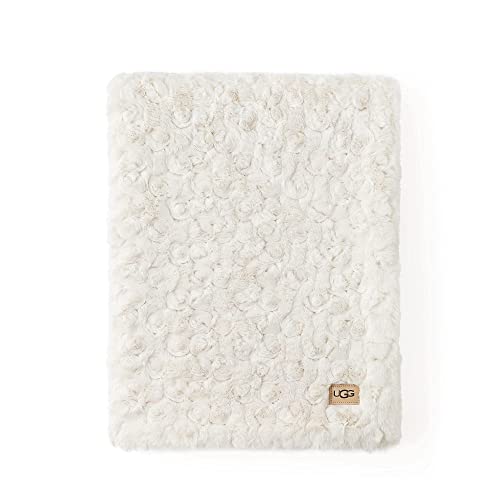 Ugg - Amanda Throw Blanket - Soft Throw Blanket - 50" X 70" - Warm Accent Blanket For Couch Or Bed - Cozy Home Décor - Snow #TOP12