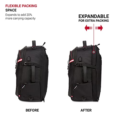 Mochila de viaje SwissGear 48L con puerto USB y bloqueo RFID miniatura 5