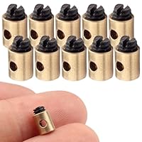 KGDUYC Seile,Bremszüge, Hüllen & Führungen,Fahrrad-Kabelklemme, 5 x 6 mm, Messing, Gaszug für Roller, Motorrad, Beschleuniger, kompatibel mit verschiedenen Fahrzeugen und Gartengeräten (10 Stück)