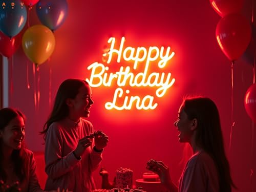 ADVPRO Custom LED Neon Signs, Customizable for Wall Decor, Wedding, Birthday Party, Personalized Large Led Neon Light Sign with Surname, Name, Bar, Shop Logo - Thumbnail 6