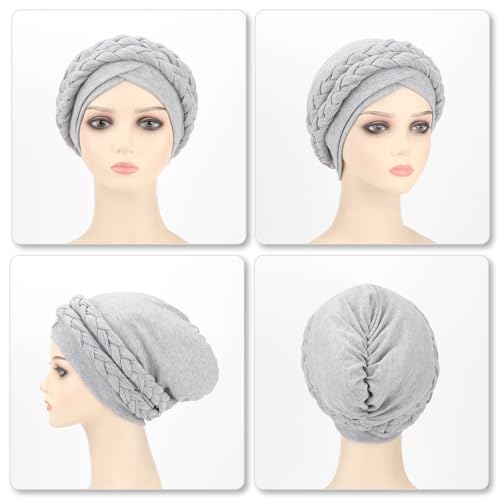 Toucas de turbante femininas africanas pré-amarradas turbantes torcidas lenço de cabeça para mulhere