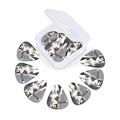 Ensemble de 12 médiators de guitare pour chien Husky mignon pour guitare acoustique, guitare électrique, contrebasse… - Les Beatles, Paul McCartney, John Lennon, RIngo Starr, George Harrison Ensemble de 12 médiators de guitare pour chien Husky mignon pour guitare acoustique, guitare électrique, contrebasse… – Image 6
