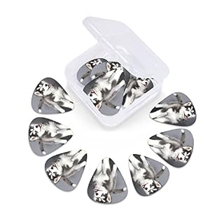Ensemble de 12 médiators de guitare pour chien Husky mignon pour guitare acoustique, guitare électrique, contrebasse… - Les Beatles, Paul McCartney, John Lennon, RIngo Starr, George Harrison Ensemble de 12 médiators de guitare pour chien Husky mignon pour guitare acoustique, guitare électrique, contrebasse… – Image 6