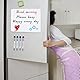 A3 Magnetisches Whiteboard für Kühlschrank – Abwischbare Weiße Magnettafel Flexibles, magnetisches Whiteboard für Küche, Büro & Schule. Inkl. 3 Stiften, 1 Radierer und 2 Magneten.