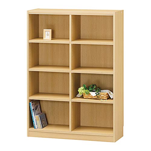 白井産業 フリー ラック シェルフ 本棚 ナチュラルブラウン幅87 高さ120 奥行29cm TNL-1287NA タナリオ