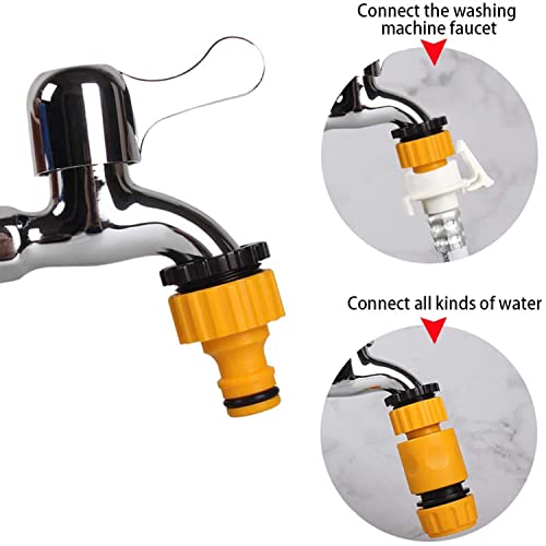 Miyobing Garden Hose Pipe Connector Kit 23 Pack: Hoses Nozzle,Hose Repair Connector,Quick Connect,Y Splitter,Male Threaded Adapter,Male&Female Connectors,2 Way Tap Fittings,Multi Faucet Connectors,etc - Image 4