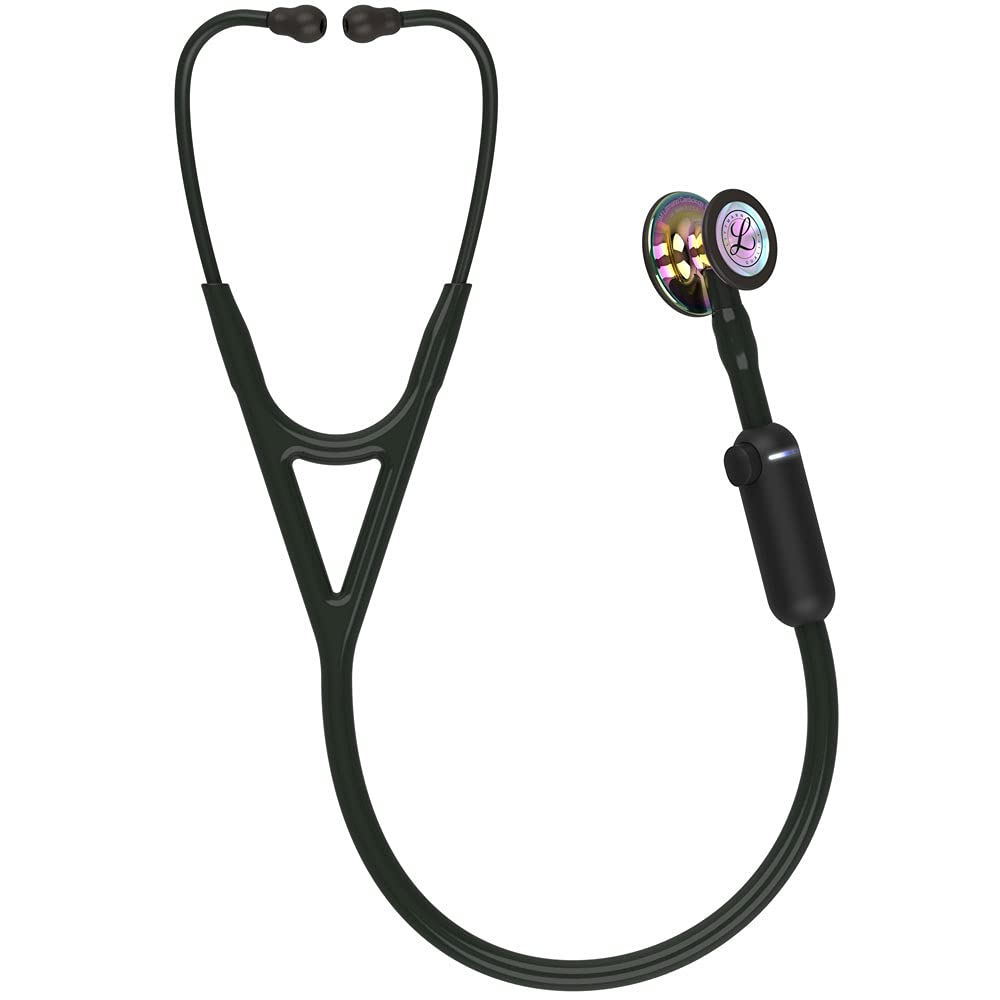 3M Littmann Core Digital-Stethoskop MIT GRAVUR Digitalstethoskop (Rainbow-Schwarz)