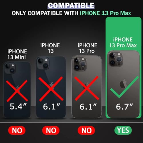 Image of TheGiftKart Hybrid Back Cover Case for iPhone 13 Pro Max | Built-in Stand | Shockproof Hard Back Case Cover for iPhone 13 Pro Max (PC & TPU, Crystal Clear Back, MagSafe Compatible, Transparent Sides)