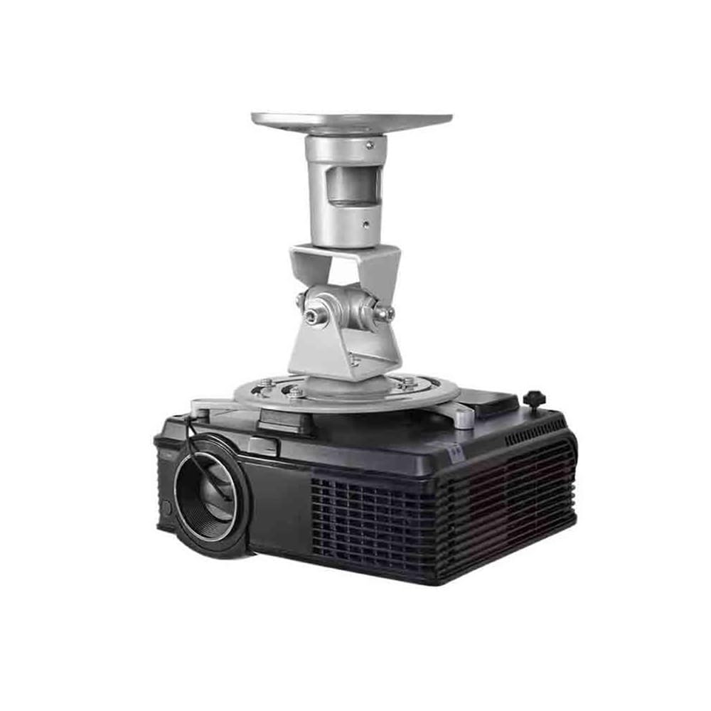 CHENGAIJIAN Projector Mount, Rotating Projection Ceiling Bracket Projector Bracket Aluminum Alloy Suspension Hanger Projector Tripod(Silver)