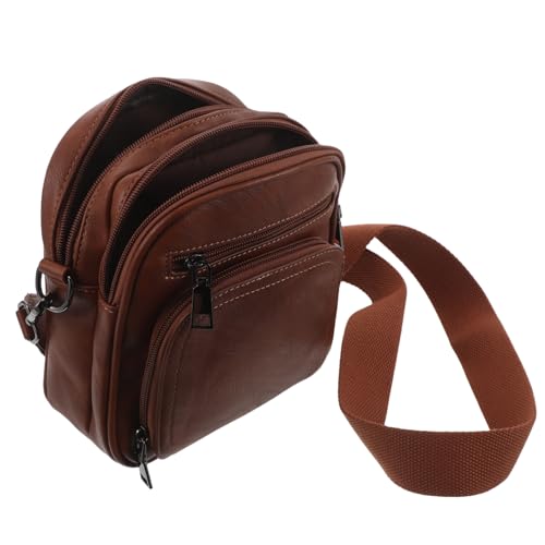 Sac bandoulière femme petit cuir PU pochette téléphone cartes quotidien