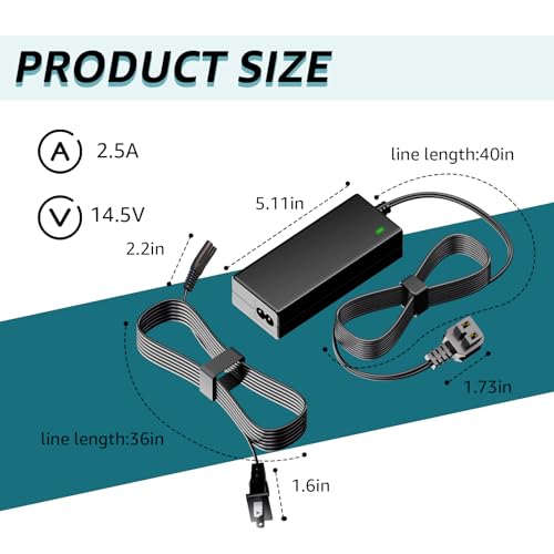 Image of AC Power Adapter 110-240V for Car Refrigerator Auto Portable Fridge Freezer | Replacement Power Cord Compatible with Alpicool, Bodega, Euhomy, BougeRV, ARB, ICECO, Setpower, JoyTutus Cooler