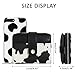 Sunwel Fashion Cow Prints Wallet Card Slots Small Wallet with Zipper Coin Pouch Wallet for Women Girls (COW PRINT BLACK)