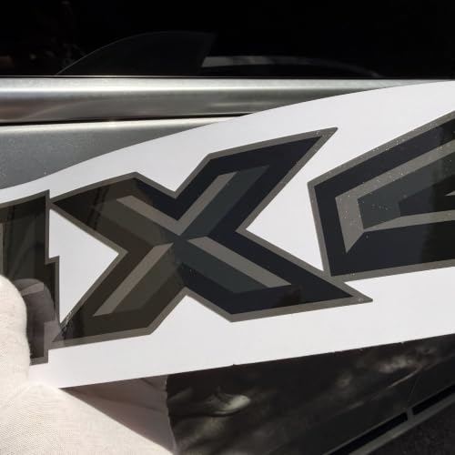 Image of GOLD HOOK 4x4 Bedside Decals, Charcoal Diamond, Set of 2 | Compatible with Ford F-150 2004-2008, Diamond Series