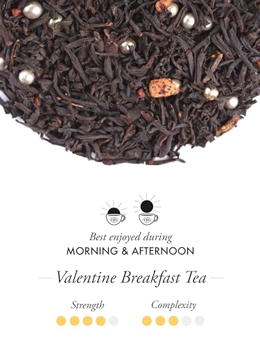 Image of TWG Tea | Valentine Breakfast Tea | Black Tea | Sugar Pearls & Berries | Haute Couture Tin, 100g | Gift Set