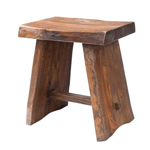 Nordic Teak Natural Teak Wood Shower Stool with Curved Seat & Shelf | Spa-Style Bench for Bath | Shower | SPA | Pool | Patio | Premium Grade