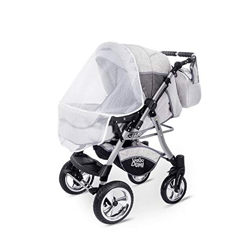 Saferide Buggie Urbano Vintage | 3-in-1-System | Kinderwagen, Kombikinderwagen, Babyschale, Autositz System | Zwei-Wege-Griff | Travel System | Moderner, Leichter Trolley mit Allem Zubehör Inklusive