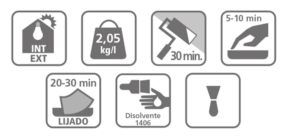 Masilla Plasmont Metales 1kg (Blanco masilla + Catalizador)