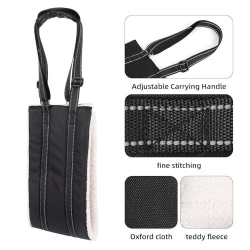 Verstellbarer Hunde Tragehilfe für Mittelgroße/Große Hunde, Sicherheitsunterstützung für Alte Verletzte Behinderte Hunde, Rehabilitationsgeschirr mit Polsterung