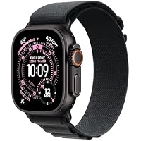 Apple Watch Ultra 3 Smartwatch [GPS + Cellular 49mm] with Black Titanium Case with Black Alpine Loop