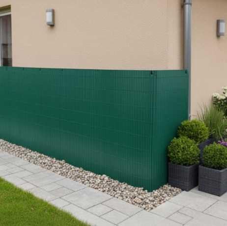 James Grass - France Green Canisse en PVC Vert - 90% d'occultation - Long 6 m, Hauteur 1 m