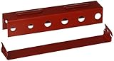 Wall Control Pegboard Screwdriver Holder Bracket Slotted Metal Pegboard Accessory Pegboard and Slotted Tool Board - Red