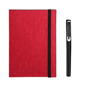 TSBB A5 Leder Notizbuch Rot Elegant