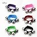 Boguish 12 Pcs Jingle Bells, Wrist Bells, Percussion Instruments Musical Rhythm Band with 4 Silver Bells for Party Christmas, MultiColor
