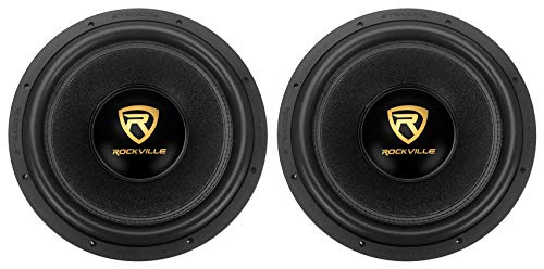 (2) Rockville W15K9D2 15" 10,000w Car Subwoofers Dual 2-Ohm Subs CEA Compliant