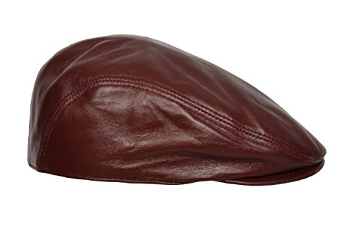 Real Leather Flat Cap Newsboy Ivy Peaked Gatsby Golf Cabbie Hat2
