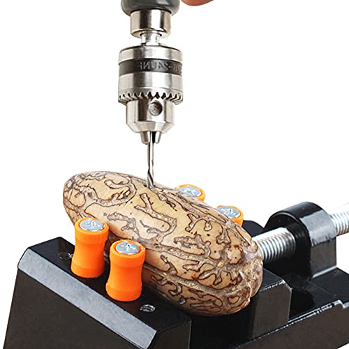 7 In 1 Hand Drill Bits Set,Manual Tool Pin Vises With Chuck Key & 5Pcs 15-5.0Mm Twist Drill Bits For Wood, Jewelry, Delicate Manual Work, Electronic Assembling And Model Making, Diy Drilling #TOP1