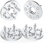 5x100 to 5x114.3 Forged Wheel Spacer 15mm for Subaru Impreza BRZ Baja Forester Legacy Outback | Scion FR-S | Toyota 86, 4PCS 5x100 to 5x4.5 Hubcentric Wheel Adapters 56.1mm Hub Bore with 12x1.25 Studs