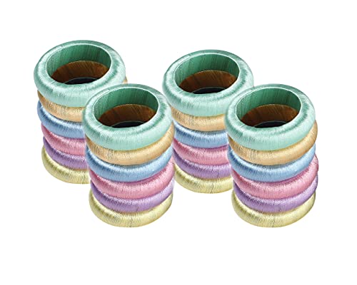 Spring Napkin Rings Set Of 24, Pastel Color Napkin Holders, Napkin Rings Bulk For Party Decoration, Dinning Table, Everyday, Family Gatherings - A Great Tabletop Décor #TOP2
