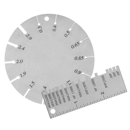 Conjunto de Calibradores para Medir Grosor de Alambres y Láminas de Acero miniatura 1