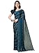 Pratham Blue Women's Sequins Silk Fancy Saree for women With Blouse Piece (PB-359_Teal Blue)