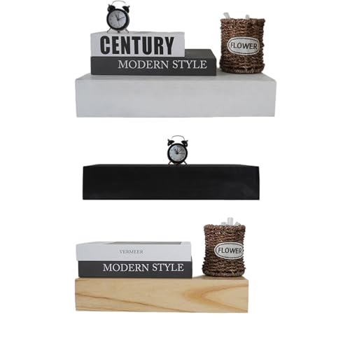Étagère murale en bois pour ranger les petits objets cachés dans le compartiment - 7