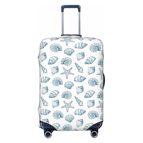Housse de valise élastique XL noire étoile de mer pour éviter les vols et rayures de bagage