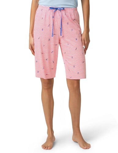 Image of HUE Women's Summer Vacation Pajama Separates, Soft, Whimsical Print Pjs with Tropical Beach Themes, Flip Flops, Cocktails