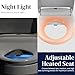 Smart Bidet Toilet Seat with Heated Seat, Electronic Bidet Seat with Wireless Remote/Side Panel/Various Washing Settings/Warm Water/Air Dryer and Nightlight
