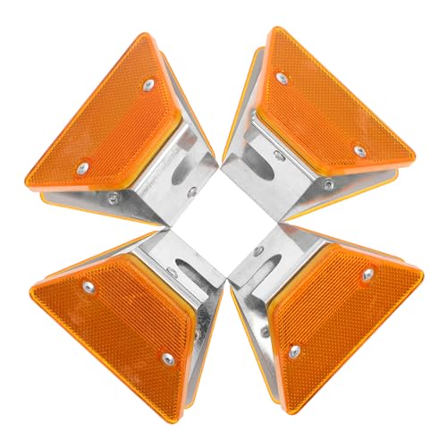 Marcadores reflectantes para carretera doble cara 4 piezas miniatura 1