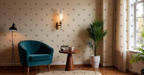 Image of Golden Mini Torchiere Wall Sconce with Fluted Cylindrical Glass for Decorative Living Rooms Wall Ceiling Lamp (02)