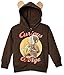 Curious George Little Boys' Toddler Character Hoodie, Brown, 4T