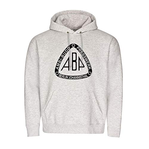 Pull à capuche Copytec Ambi-Budd Presswerk Berlin Johannisthal gris taille L