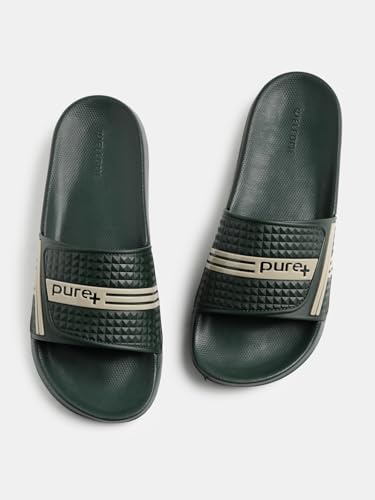 Image of URJO PURE 55 Men's Sliders /Slippers Lightweight Super Flexible Arch Support Durable Anti Skid & Stylish Dailywear Sliders /Slippers for Men (URJO By Welcome)