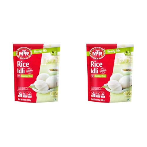 Image of MTR Rice Idli Mix - Breakfast Mix | Quick Breakfast | Instant Ready to Cook Mix | Ready-To-Make South Indian Breakfast | 500g (Pack of 2)