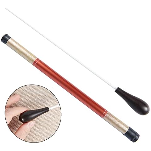 Music Baton Orchestra Baton wood Handle Music Conducting Baton (Black sandalwood Handle) Cover