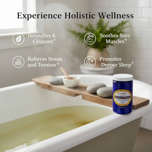 Dr. Singha’s Mustard Bath – Therapeutic Bath Salts for Relaxation, Soothing Comfort & Refreshing Aroma – 28 oz Aromatherapy Soak with Mustard Seed & Essential Oils - Bathing Alternative to Epsom Salt - Image 3